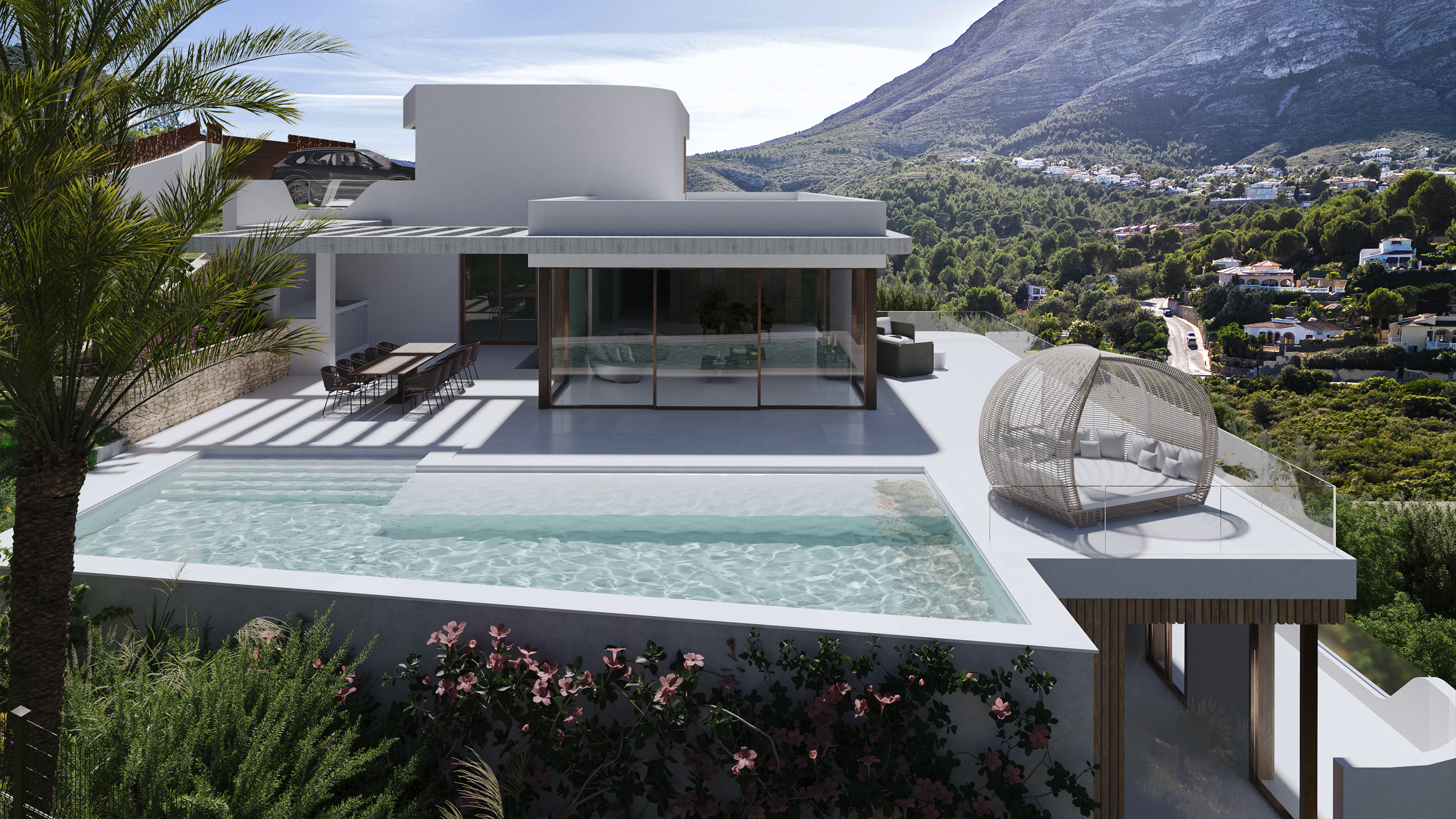 Proyecto de villa moderna con vistas al mar y al Montgó, Las Rotas, Dénia