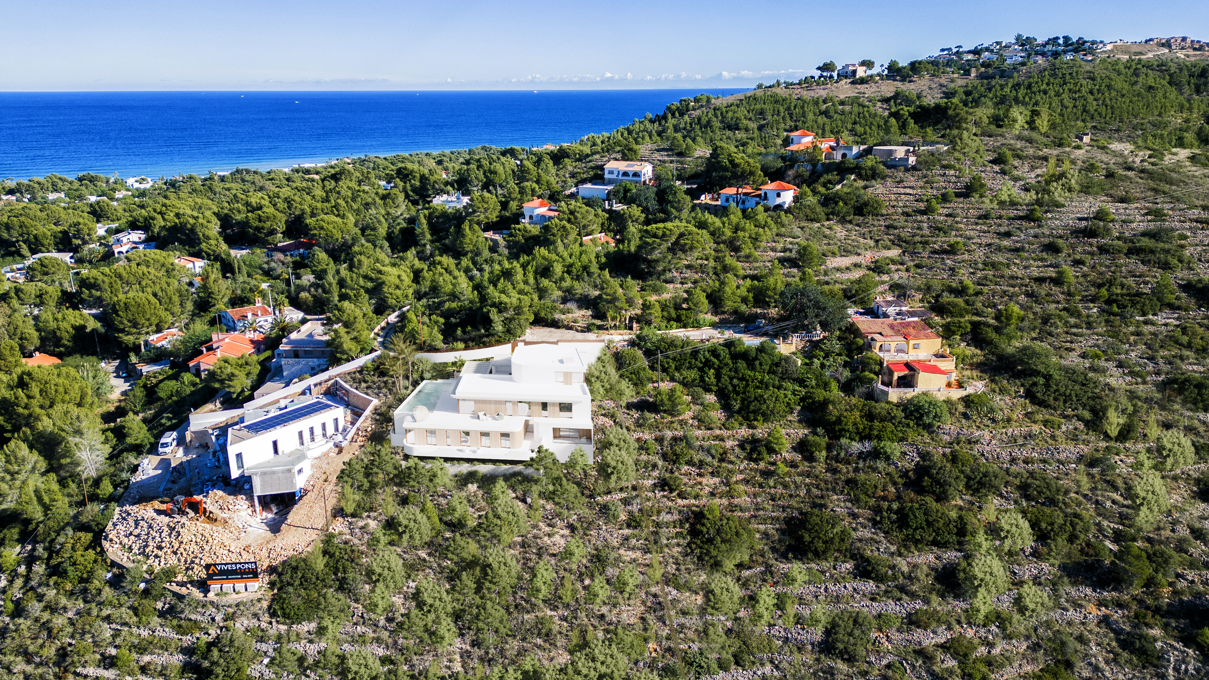 Proyecto de villa moderna con vistas al mar y al Montgó, Las Rotas, Dénia